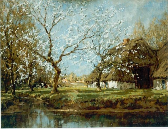 Arnold Marc Gorter | A blossoming orchard, Öl auf Leinwand, 67,3 x 84,8 cm, signed l.r.