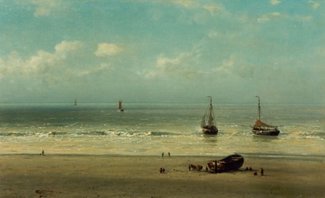 Johannes Josephus Destrée | Sea view, Öl auf Leinwand, 38,5 x 60,7 cm, signed l.r.