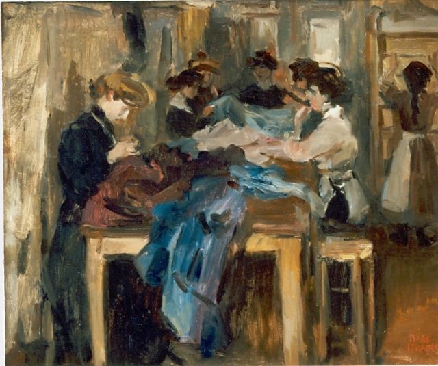 Isaac Israels | Studio Paquin, Paris, Öl auf Leinwand, 49,0 x 60,0 cm, signed l.r. und around 1905