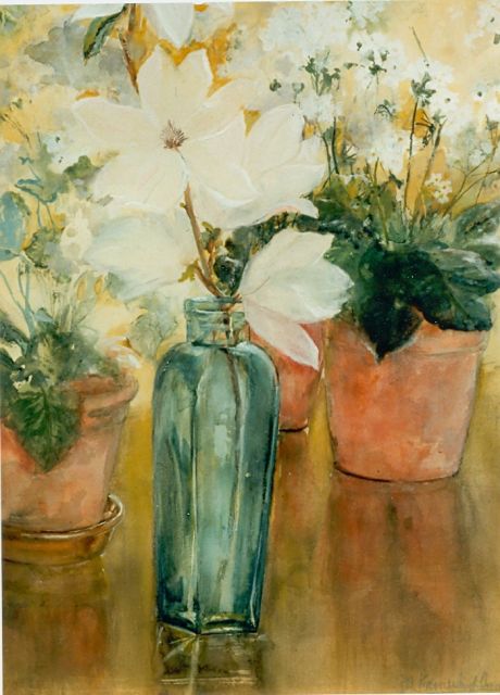 Menso Kamerlingh Onnes | A flower still life, Aquarell auf Papier, 60,0 x 44,0 cm, signed l.r. und dated 1900