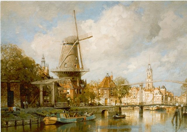 Karel Klinkenberg | View of Delft, Öl auf Leinwand, 40,0 x 54,0 cm, signed l.r.
