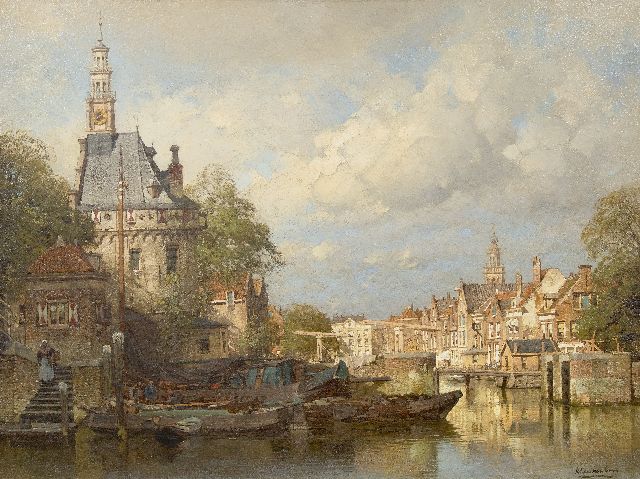Karel Klinkenberg | The 'Oude Hoofdpoort', Hoorn, Öl auf Leinwand, 58,0 x 78,0 cm, signed l.r.