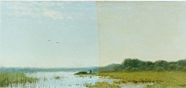 Cornelis Kuijpers | Polder landscape, Öl auf Leinwand, 41,9 x 96,3 cm, signed l.r.