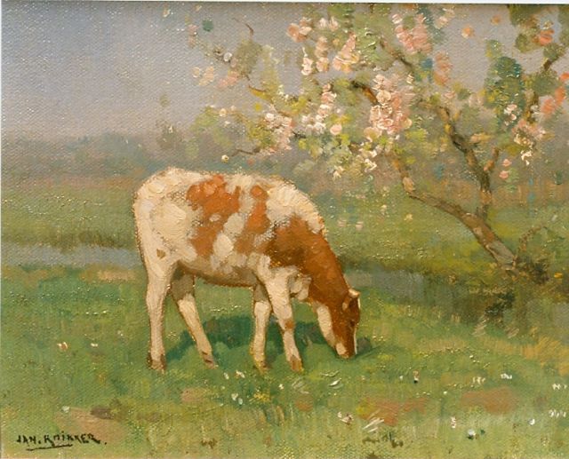 Jan Knikker jr. | Springtime, Öl auf Holz, 18,0 x 24,0 cm, signed l.r.