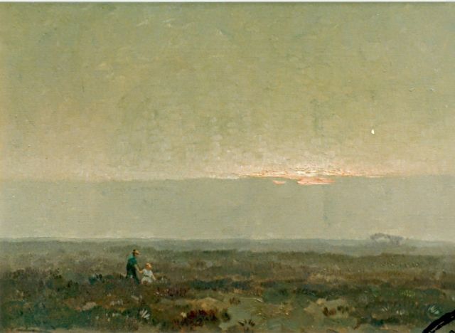 Jan Knikker sr. | Heathland, Öl auf Leinwand, 35,5 x 50,5 cm, signed l.l.