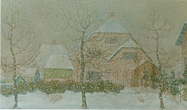 Jakob Nieweg | A winter landscape, Öl auf Leinwand