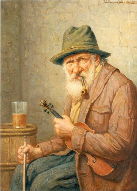Willem van Nieuwenhoven | Violin maker, Öl auf Leinwand