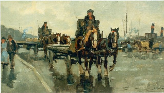 Noltee B.C.  | A horse-drawn cart, Öl auf Leinwand, signed l.r.