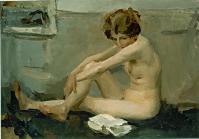 Isaac Israels | Nude, Öl auf Leinwand, 60,0 x 80,0 cm, signed l.l.