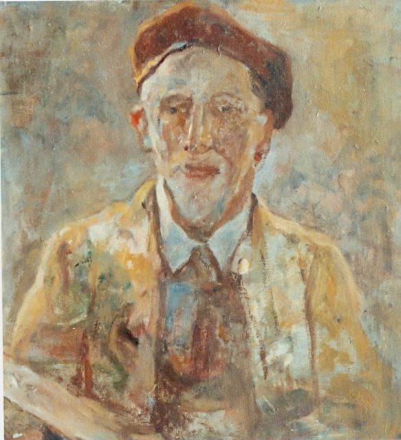 Adriaan de la Rivière | Self-portrait, Öl auf Leinwand, 42,0 x 40,2 cm