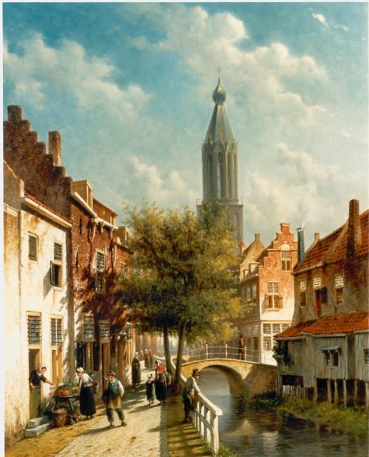 Petrus Gerardus Vertin | Townscape, Öl auf Leinwand, 61,0 x 49,0 cm, signed l.l.