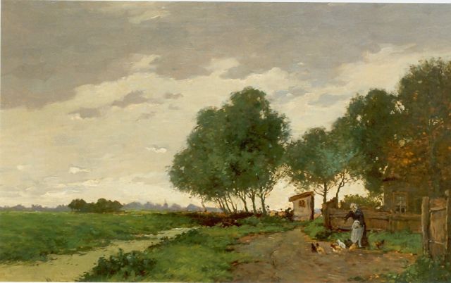 Ben Viegers | Polder landscape, Öl auf Leinwand, 37,1 x 59,5 cm, signed l.r.