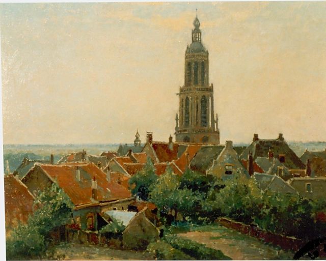 Gerbrand Frederik van Schagen | View of Rhenen, Öl auf Leinwand, 59,5 x 73,5 cm, signed l.l. und dated 1929