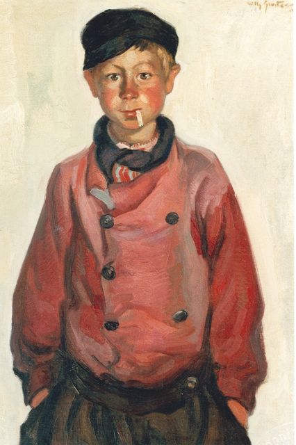 Sluiter J.W.  | Little boy, Öl auf Leinwand 80,5 x 60,5 cm, signed u.r. und dated 1911