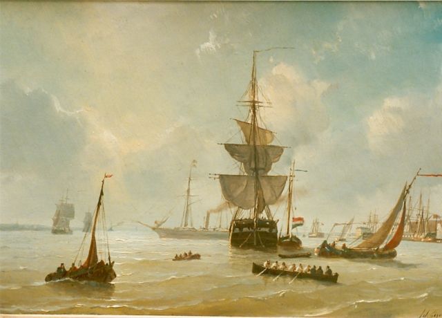 Petrus Paulus Schiedges | Navy, Öl auf Tafel, 23,3 x 34,8 cm, signed l.r. und dated '64