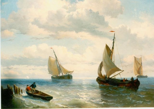 Willem Gruijter jr. | Marine, Öl auf Holz, 35,0 x 49,0 cm, signed l.l.