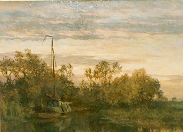 Willem Bastiaan Tholen | Evening twilight, Öl auf Leinwand, 71,0 x 101,0 cm, signed l.l.