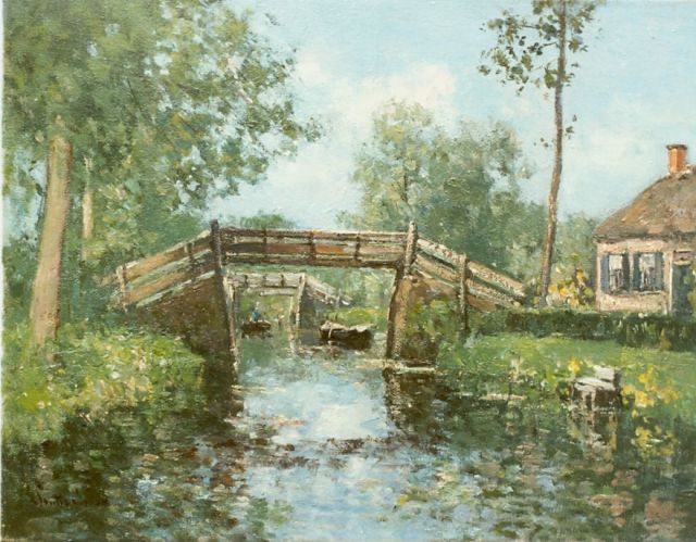 Stutterheim L.P.  | Giethoorn, Öl auf Leinwand 29,0 x 39,0 cm, signed l.l.