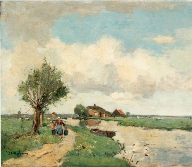 Louis Stutterheim | Giethoorn, Öl auf Leinwand, 40,8 x 52,0 cm, signed l.l.