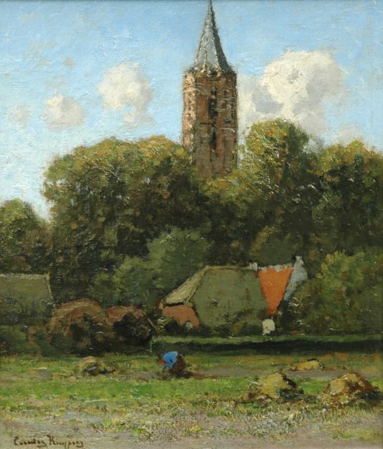 Cornelis Kuijpers | The church of Soest, Öl auf Holz, 33,2 x 28,4 cm, signed l.l.