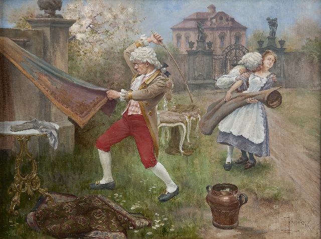 Jindřich Duchoslav Krajíček | Frühlingsgefühle, Öl auf Leinwand, 44,3 x 61,0 cm, Unterzeichnet r.u. und datiert '94