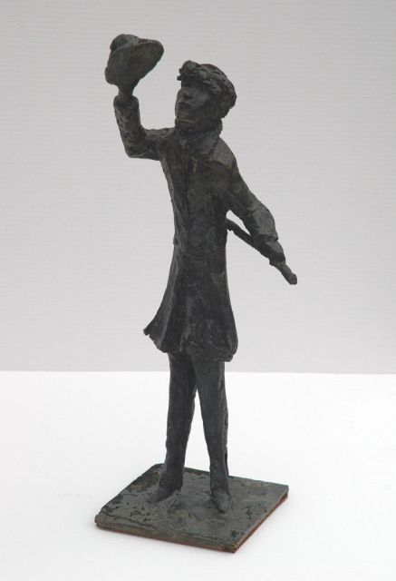 Nahmer Th. van der | Bonjour!, Bronze 30,5 cm