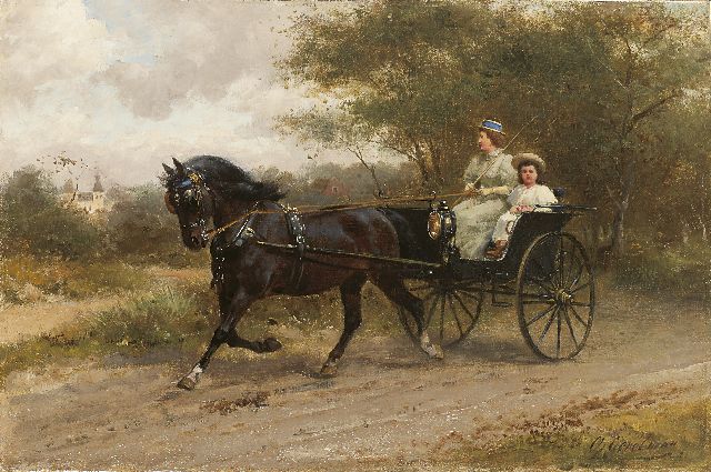 Otto Eerelman | Out for a ride, Öl auf Leinwand, 32,3 x 48,3 cm, signed l.r.
