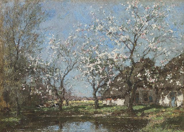 Gorter A.M.  | Spring time, Öl auf Holz 26,4 x 36,5 cm, signed l.r.