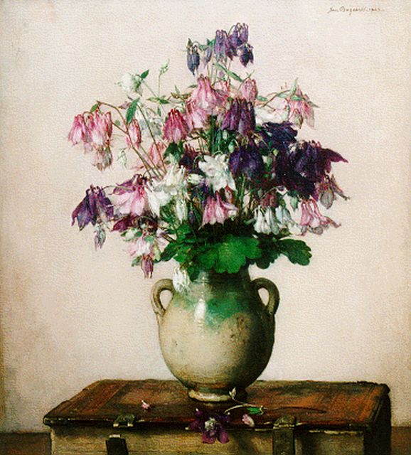 Jan Bogaerts | A flower still life, Öl auf Leinwand, 55,2 x 50,0 cm, signed u.r. und dated 1929