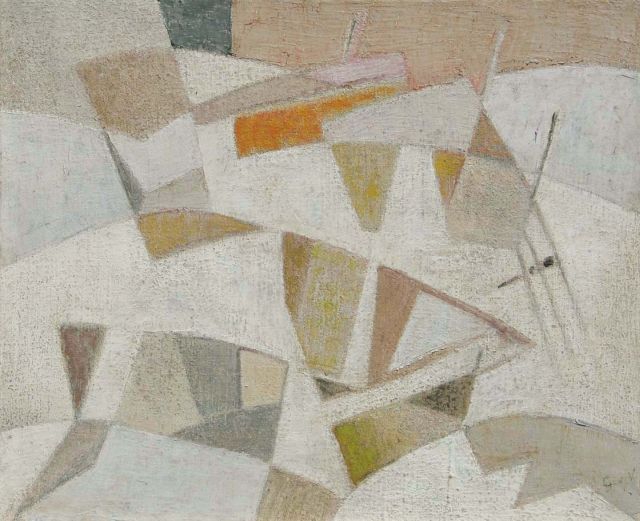 Geer van Velde | Composition, Öl auf Leinwand, 38,0 x 46,0 cm, signed l.r. with initials