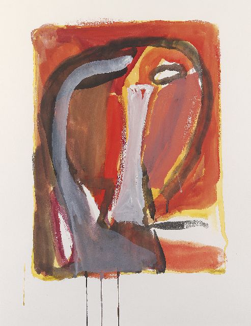 Bram van Velde | Untitled, Gouache auf Papier, 64,2 x 49,4 cm, painted ca.1975