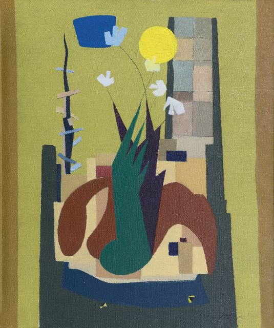Jef Verbrak | Komposition, Öl auf Leinwand, 64,9 x 54,0 cm, Unterzeichnet r.u. und datiert '53