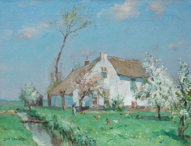 Louis Soonius | Sunny spring day, Öl auf Leinwand, 30,6 x 40,5 cm, signed l.l.