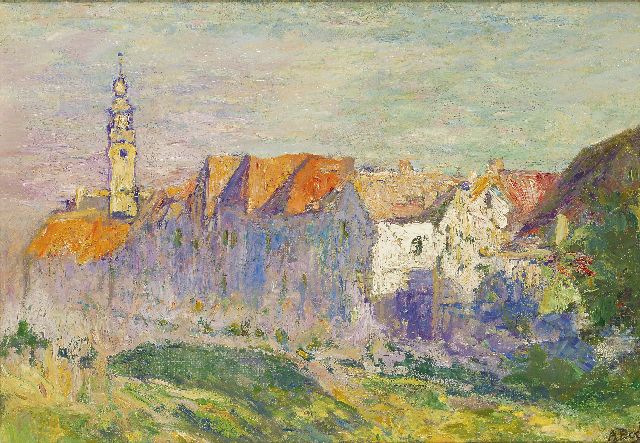 Boch R.-A.  | View of Veere, Zeeland, Öl auf Leinwand  auf Holzfaser 38,6 x 53,5 cm, signed l.r. und painted ca. 1906