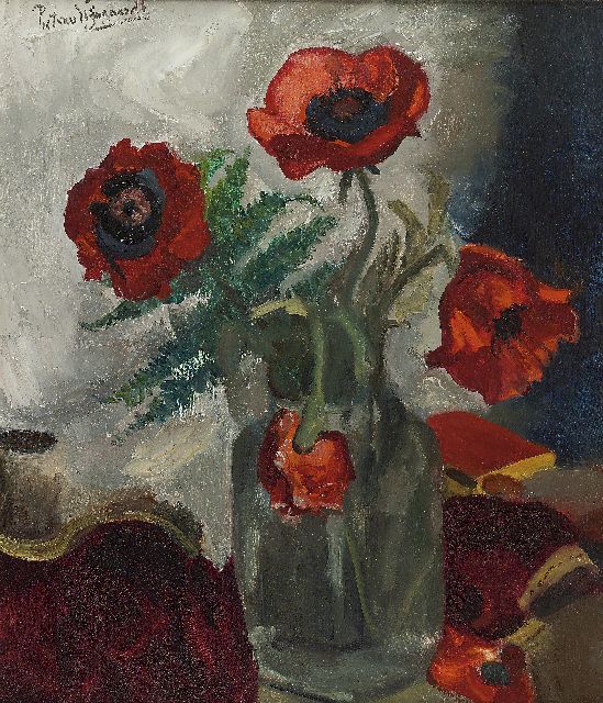 Piet van Wijngaerdt | Poppies, Öl auf Leinwand, 80,0 x 68,2 cm, signed u.l.