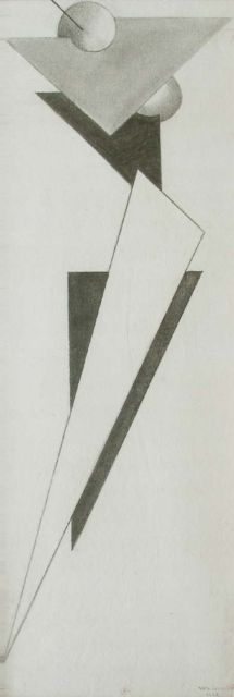 Willem van Leusden | Dancer, Schwarze Kreide auf Papier, 78,0 x 28,5 cm, signed l.r. und dated 1922, possibly1926/1927