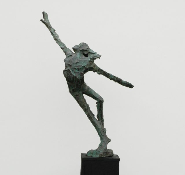Jits Bakker | Ein Tänzer, Bronze, 116,0 x 34,0 cm, Unterzeichnet auf der Basis