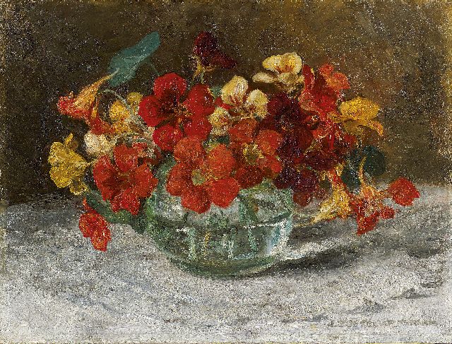 Jan Zoetelief Tromp | Nasturtium, Öl auf Leinwand, 30,3 x 40,3 cm, signed l.r.