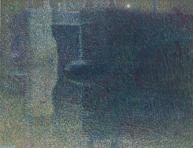 Leo Gestel | Night (the Amstel Bridge over the Amstel River in Amsterdam), Öl auf Leinwand, 52,0 x 64,8 cm, signed l.r. und dated '08