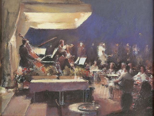 Bob Richardson | Café Florian, Venezia, Pastell auf Papier, 41,5 x 53,0 cm, signed l.l.