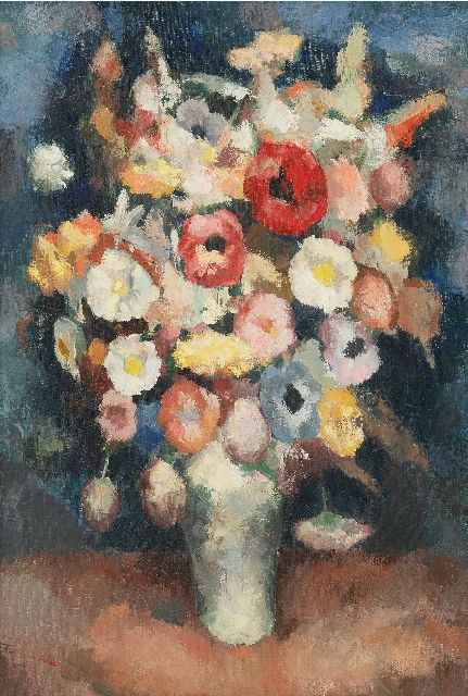 Toon Kelder | Blumen, Öl auf Leinwand, 57,2 x 39,4 cm, Unterzeichnet l.u.