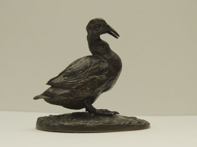 Mène P.J.  | A Barbarie duck, Bronze 8,1 x 5,8 cm, signed with stamp on base