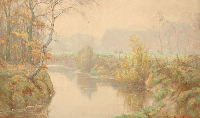 Johan Meijer | Autumnal landscape, Öl auf Leinwand, 60,4 x 100,6 cm, signed l.r.
