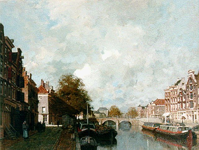 Karel Klinkenberg | De Bierkade te Den Haag, Öl auf Leinwand, 39,7 x 47,3 cm, gesigneerd r.o.