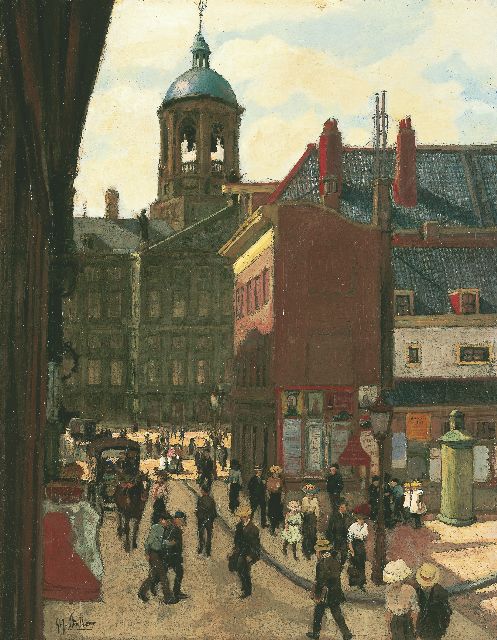 Gerard Johan Staller | The 'Koninklijk Paleis', Amsterdam, Öl auf Leinwand, 50,5 x 39,5 cm, signed l.l.