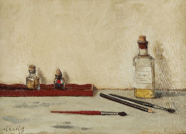 Marie van Regteren Altena | A painter's still life, Öl auf Leinwand, 36,1 x 52,0 cm, signed l.l. with initials und dated '27