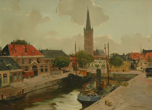 Piet van der Hem | A view of a town, Öl auf Leinwand, 58,4 x 78,7 cm, signed l.r.