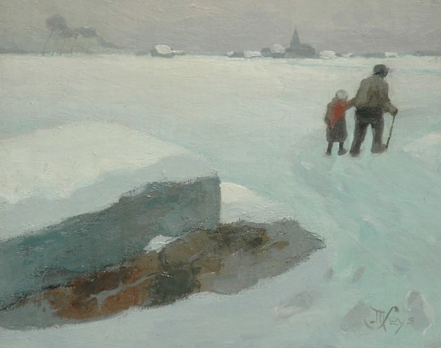 Marcel Seys | Heimwärts, Öl auf Leinwand auf Holz, 27,8 x 34,7 cm, Unterzeichnet u.r.