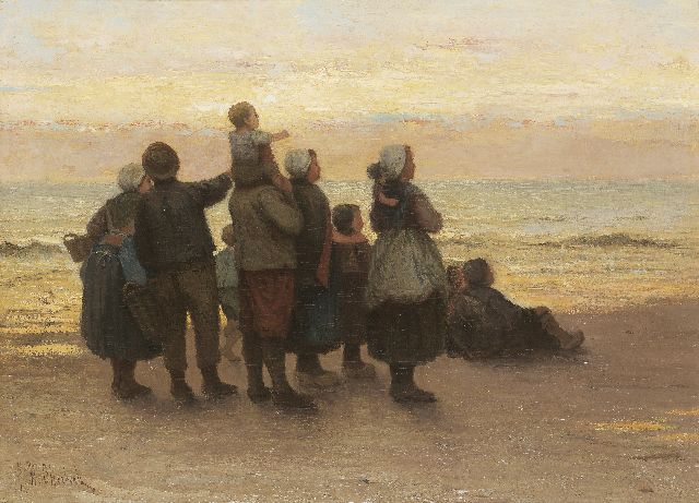 Jacobus Hermanus Otterbeek | The safe return, Öl auf Leinwand, 42,4 x 57,5 cm, signed l.l.