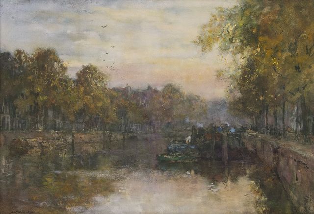 Johan Hendrik van Mastenbroek | Leuvehafen, Rotterdam, Aquarell und Gouache auf Papier, 51,0 x 74,0 cm, Unterzeichnet l.u. und datiert 1903